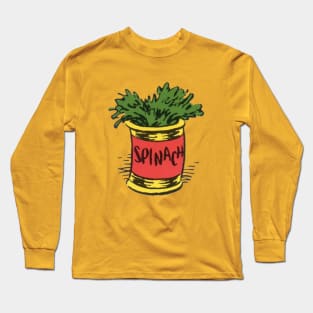 Spinach , popeye the sailorman Long Sleeve T-Shirt